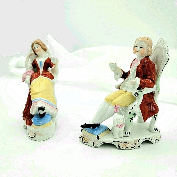 1880's Antique German Porcelain Figurines - Picture 6 of 16